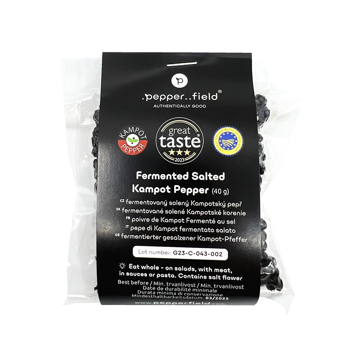 Fermented salted Kampot  pepper 40 g