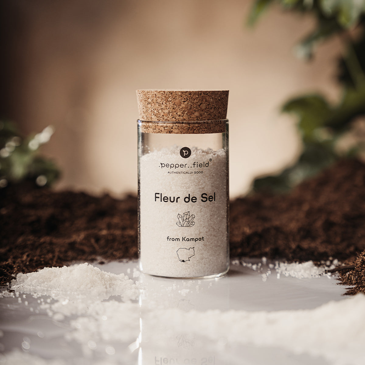Salt flower – Fleur de Sel in a 160 g glass jar