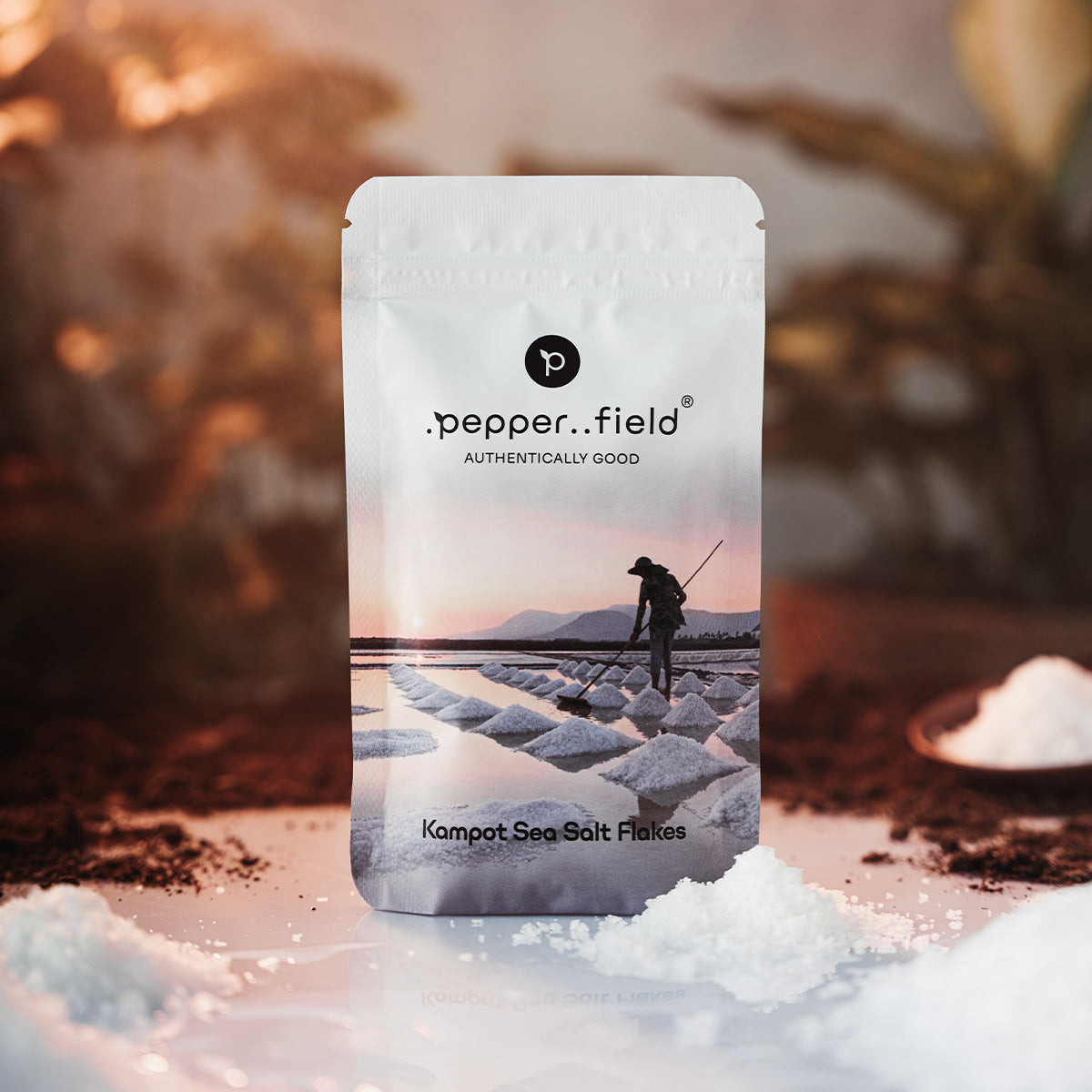 Salt pyramids (Sea Salt Flakes) – selection of the largest Kampot sea salt crystal flakes 100 g