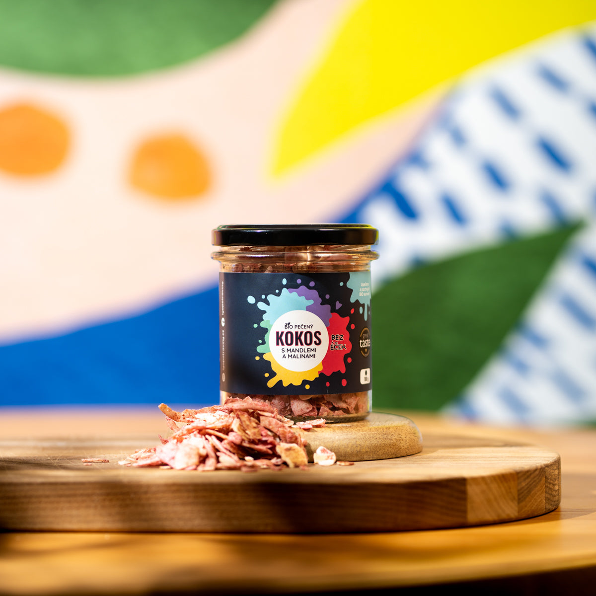 Organic roasted coconut with freeze-dried raspberries 100g