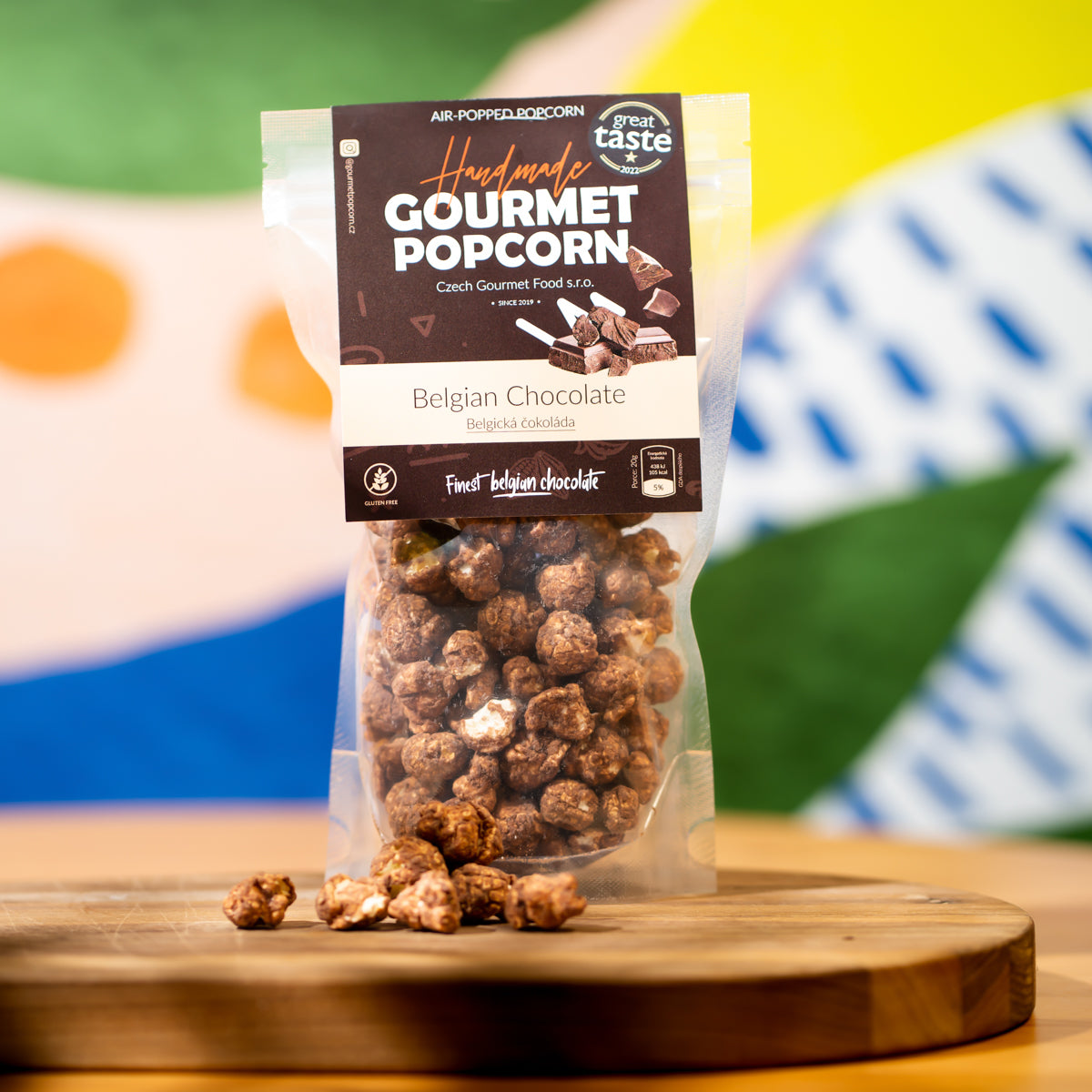 Popcorn Belgian chocolate, 75g