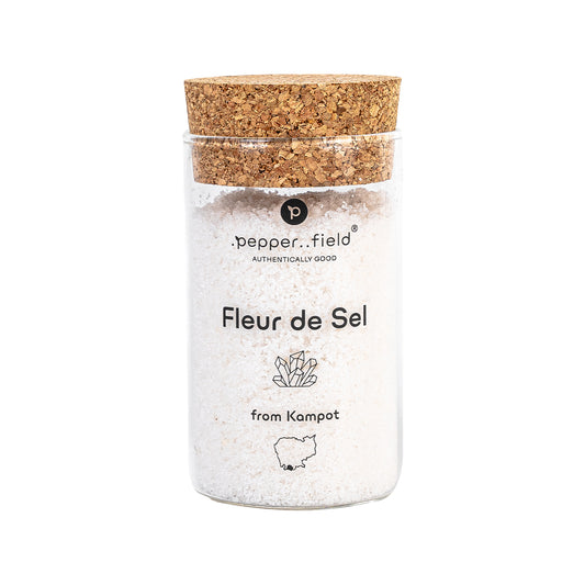 Saltblomst - Fleur de Sel i glaskrukke 160g