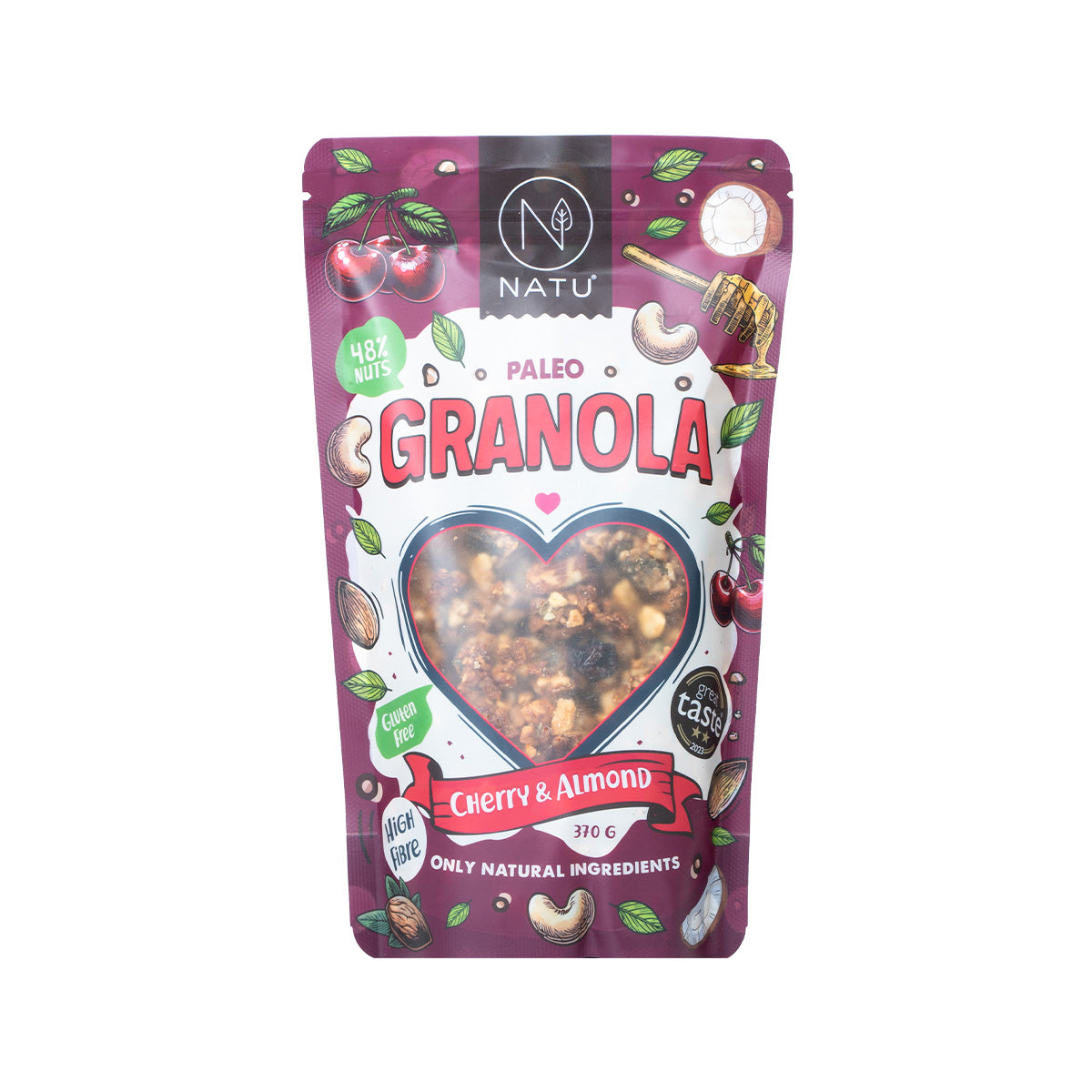 Paleo Granola Čerešne a mandle 370g