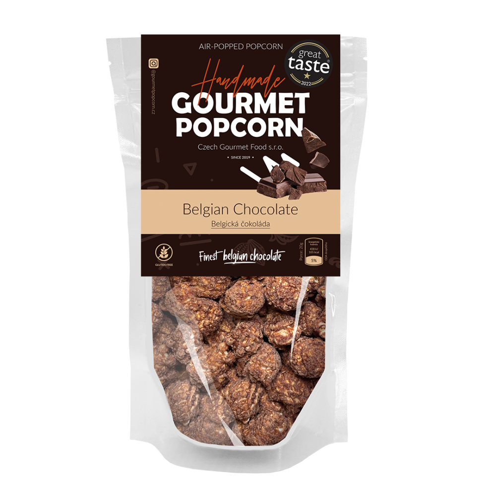 Popcorn Belgian chocolate, 75g